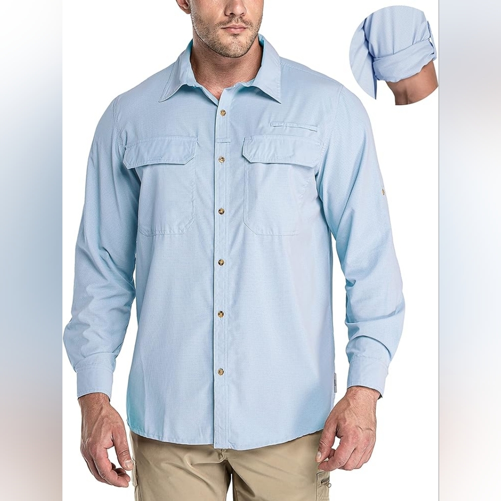 NWT 33,000ft Long Sleeve Sun Protection UPF 50+UV Quick Dry Shirt Size 2XL
